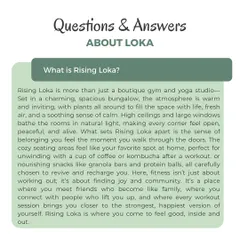 What is Rising Loka? We are more than just a gym or yoga studio. We are a boutique wellness space in a charming bungalow, designed to feel like your home away from home.