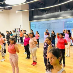 The energy in our group fitness classes in Bengaluru is electric. Here's a look at one of our packed indoor sessions, where a community of amazing women comes together to sweat, smile, and support each other through every move.