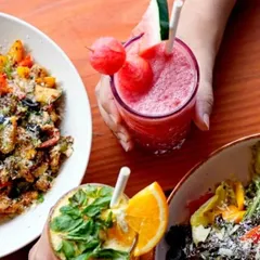 I believe in eating the rainbow. This isn't just a saying; filling your plate with colorful salads, fruits, and fresh juices ensures you get a wide variety of vitamins and antioxidants. It's about making healthy food look and taste delicious.