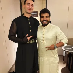 After a great show in Kolkata with the sensational Rishabh Sharma bhai. Looking forward to our next collaboration.