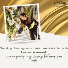 I believe in a hands-on approach to event planning. This photo captures me adding the final touches to a floral arrangement. My team and I are involved in every detail to ensure that every element of the decor is perfect and your vision comes to life.