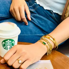 A lifestyle jewellery shoot showing how the pieces look in a real, everyday setting. This kind of in-context photography helps customers visualize themselves using the product, making it perfect for social media and blogs.