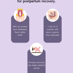 Regular fitness programs often don't work for postpartum bodies and can even make things worse. My program is specifically designed to address common issues like Diastasis Recti and pelvic floor weakness safely.