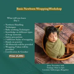 If you're just starting, my Basic Newborn Wrapping Workshop is the perfect foundation. You'll learn 5 essential wrapping styles and the fundamentals of safe newborn handling and soothing.