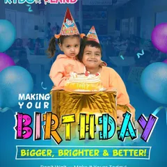 My goal is to make your child's birthday bigger, brighter, and better than ever. Here, two siblings share a special moment with their birthday cake, ready for a day of fun and celebration.