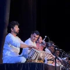 Another shot from the dance concert, focused on the rhythm section.