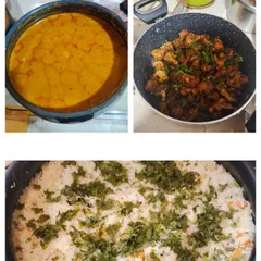 A perfect home-style meal featuring three of our customer favorites. This platter includes our creamy Paneer Butter Masala, crispy Dry Gobi, and fragrant Vegetable Pulao, offering a complete and satisfying dining experience.
