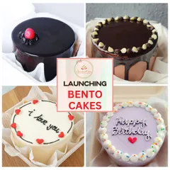 For smaller celebrations or a personal treat, I offer these delightful bento cakes. This collage shows the variety I can create, from a simple "I love you" message to rich chocolate drip designs, all completely eggless and made to order.