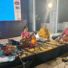 An outdoor concert in Whitefield, where the wind decided to join in. As a performing artist, you learn to embrace these challenges, it's all part of the adventure of live music.