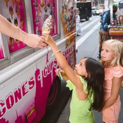 Capturing a classic New York moment for a kids' brand. This shot tells a simple story of a summer day in the city. The lighting is natural, enhanced with a single strobe to make the subjects pop from the busy background.