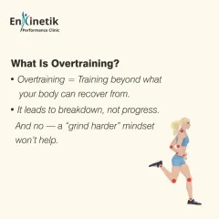 Overtraining is defined as training beyond what your body can recover from. It leads to breakdown, not progress, and a "grind harder" mindset will only make it worse.