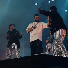 Another look at the 'It Was All A Dream' tour. Performing alongside Karan Aujla was an incredible experience, and I thrive on the energy of a live audience.
