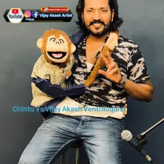 Me and my puppet Chintu, ready to entertain. This image captures the fun and energy we bring to every video and show.