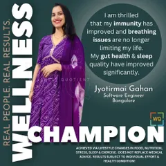 After recovering from Dengue, Jyotirmai struggled with low immunity and poor gut health. Through small, powerful changes, she rebuilt her strength, improved her digestion, and now feels energetic and resilient.