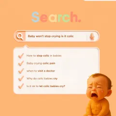 "Baby won't stop crying is it colic?" An inconsolable baby is distressing for any parent. We provide information on the signs of colic and other potential causes of excessive crying, so you know when to try soothing techniques at home and when to see a paediatrician.