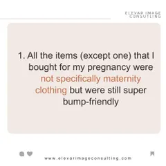 My first rule for my second pregnancy was to avoid typical "maternity" clothes. I focused on finding bump-friendly styles in regular stores, which gave me more options and saved money.
