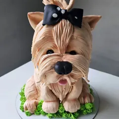 Is it a cake or a real puppy? This fully sculpted, hyper-realistic cake is one of my proudest creations. Every strand of fur is piped by hand with buttercream to bring this adorable shih tzu to life. This is where baking meets art, and I love pushing the boundaries of what a cake can be.