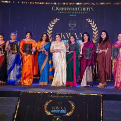 On stage with all the other incredible women achievers at the KWAA ceremony. It is inspiring to be in the company of such accomplished individuals.