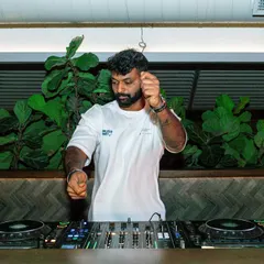 In the zone at Pangeo. This is my "Be the Party" face, fully immersed in the music.