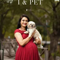 A lovely photo including the family pet. Her makeup is fresh and simple, perfect for this heartwarming outdoor maternity shoot.
