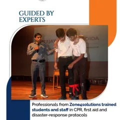 We equip our students with vital life-saving skills. Professionals from Zone4solutions trained students and staff in CPR, first aid, and disaster-response protocols, ensuring our community is prepared for emergencies.