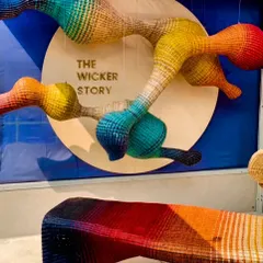 This vibrant, woven installation by The Wicker Story at India Design 2024 caught our eye. It's a wonderful example of how traditional materials can be used in contemporary, artistic forms, a principle we often apply in our work.