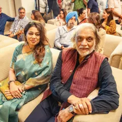 A promising evening spent with the brilliant filmmaker and artist, Muzaffar Ali Sahab, at a book release event. His artistic taste is truly incredible.
