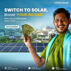Switch to solar and boost your income. By drastically reducing or eliminating your electricity bills, a solar investment frees up cash for your business or family. We offer easy and affordable solar loans to get you started.