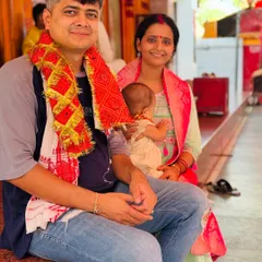 A blessed moment with my family at Naimisharanya. Sharing this spiritual journey with my wife and child reminds me of the importance of creating a harmonious and supportive environment, which is the very essence of Vastu.