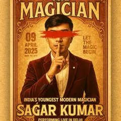 "Not everything is meant to be explained. Some things are meant to be experienced." A vintage-style poster for my live performance in Delhi.