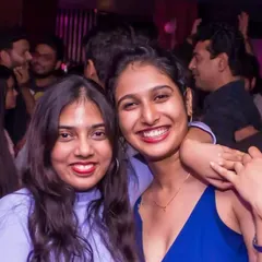 Happy faces in the crowd at Drava Lounge. Seeing people connect and have fun is the best part of being a DJ.