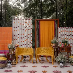 I love it when a couple's personality shines through in the decor. These incredible tiger chairs were a special request from the bride, and they became the centerpiece of a stage that was as bold and unique as her vision. It’s these personal touches that transform a wedding into a story.