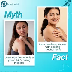 A common myth is that laser hair removal is painful and causes scarring. The fact is, my modern machines use cooling mechanisms to make it a comfortable, painless process that is safe for your skin and does not leave scars.