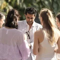 The focus and concentration right before a reveal. In these moments, the whole world shrinks down to this small circle of people, all sharing in the anticipation.