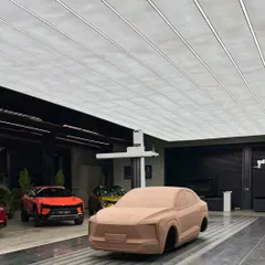 We blend legacy with innovation, transforming industrial sites into state-of-the-art facilities. This clay modeling bay at the Automobile Design Studio in Mumbai features a massive, uniform light ceiling, a first in India, providing perfect conditions for shaping the future of automotive design.