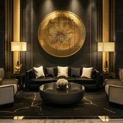 This 3D visual proves that dark tones can feel incredibly cozy and luxurious. I use charcoal walls, warm textures, and dramatic art to create moody, magnetic spaces that are both comfortable and sophisticated.
