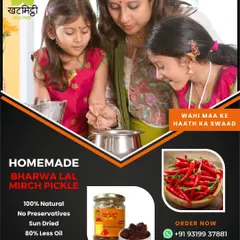 This is what Khat Mitthi is all about: "Wahi Maa ke Haath ka Swaad". I started this journey from my home kitchen with my daughters, using the recipes passed down to me. Every jar we pack is filled with that same family love and tradition.