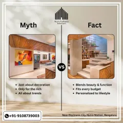 Busting interior design myths! We show that good design is not just for the rich or about trends, but about blending beauty and function for every budget and lifestyle.