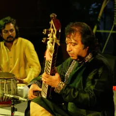 Performing with the great Sitar maestro Ustad Rafique Khan. Curating and playing in these concerts for our Baithak series is a true honor.