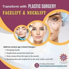A surgical facelift or necklift can address significant age-related changes like drooping cheeks, deep creases, and surplus skin around the jaw. I perform these procedures to create a natural, more youthful profile.