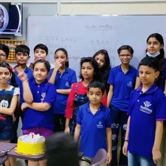 A happy moment from one of our abacus classes. We believe in celebrating progress and making learning a joyful experience.