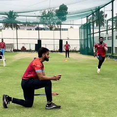 Every fraction of a second counts. I am timing an athlete during a sprint drill, using objective data to track progress and fine-tune their technique for peak performance. This is how we turn effort into measurable results.