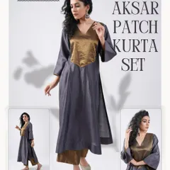 The Aksar Patch Kurta Set is designed for polished elegance, even in the heat. Made from breathable summer silk, the structured patch provides a beautiful contrast to the fluid drape of the kurta.