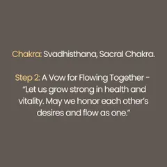 In Sanatana Dharma, both marriage (Vivaha) and yoga are sacred journeys of seven steps toward oneness. This series explores the Saptapadi, the seven vows of marriage, and maps them to the seven chakras, from the grounding vow of the root chakra to the shared vision of the crown.