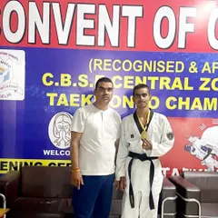Posing with our champion, Ansh Sharma, and his gold medal. His success in the junior U-48kg category is a direct result of his dedication and our focused training program.