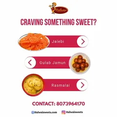 Craving something sweet? Choose from my classic Jalebi, Gulab Jamun, or Rasmalai, all made fresh every day.