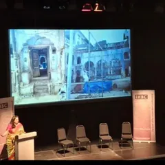 Sharing images of our on-site work during my presentation, illustrating how conservation must adapt to remain relevant to climate, culture, and community.