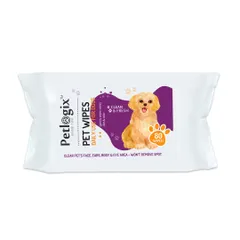 My Pet Wipes are a daily essential for keeping your pet clean and fresh. This is a product shot of the 80-count package, perfect for wiping paws, faces, ears, and bodies without causing irritation.