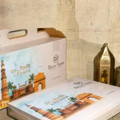 Our beautifully designed "Dil se Dilli ka Khaana" Iftar boxes. We believe in delivering not just food, but an experience, and our packaging reflects the love and care we put into every meal.