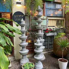 Our granite temple lamps, or 'deepastambhas', are perfect for festive occasions or as a permanent garden feature. Available in many sizes, they can be placed by an entrance to create a traditional welcome.